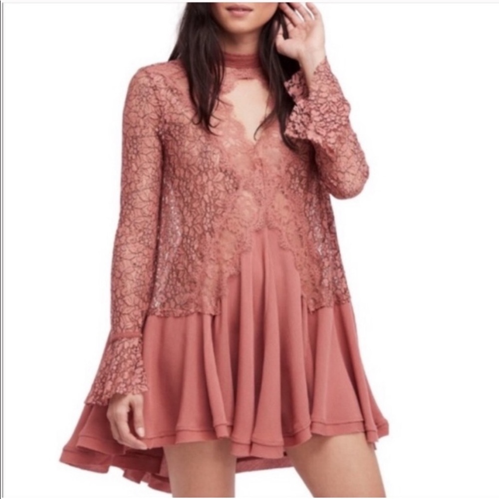 NWT Free People Tell Tale Lace Dress